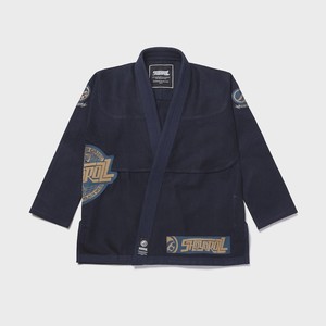 Kimono de Jiu-Jitsu Brésilien Shoyorol pour Homme, Bleu Marine, Coton, Coupe Classique, Tenue de Judo Durable, Taille Adulte - Product Image 1