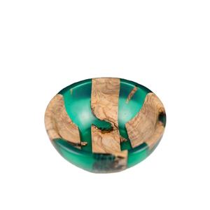 Cuenco de resina de madera redondo grande de diseño maravilloso, centro de mesa duradero elegante para utensilios de cocina de fiesta, plato para servir alimentos - Product Image 1