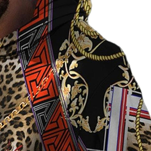 เสื้อฮู้ดพิมพ์ลายดิจิตอลสำหรับผู้ชาย ผ้าฝ้ายฟลีซ 100% เสื้อกันหนาวพร้อมสีที่กำหนดเองและคุณสมบัติป้องกันขนร่วง - Product Image 2