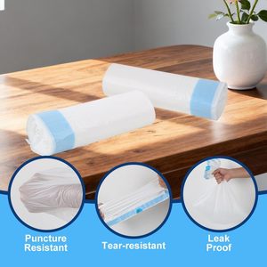 Unscented Drawstring Trash Bags for Home Trash Bag <b>Strong</b> Leak Proof Garbage Bags Thick for Bathroom Office Kitchen Litter <b>Box</b> - Product Image 5