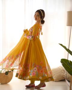 Meilleur prix, robe de soirée élégante et traditionnelle, costume pour femmes, vêtements indiens et pakistanais, dernières tendances, salwar kameez élégant et exclusif - Product Image 3