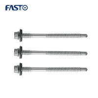 Fabricant de vis chinoises bi-métal SS316 SS304 + SS420 vis auto-perceuses à tête hexagonale avec rondelle EPDM