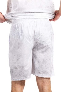 Men's Quick Dry Eco Friendly Corduroy Casual <b>Waterproof</b> Swim <b>Shorts</b> with Orange Pockets Custom Printed Drawstring - Product Image 4