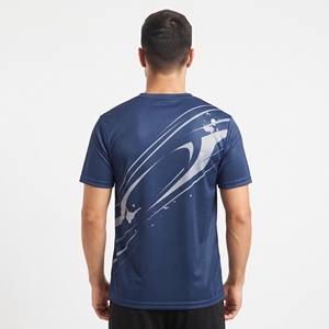 เสื้อยืดกีฬาผู้ชายสั่งทำพิเศษ พิมพ์ลายแบบ Sublimation ทั้งตัว ระบายอากาศได้ดี เหมาะสำหรับการฝึกซ้อม ออกกำลังกาย ฟิตเนส และวิ่ง - Product Image 2