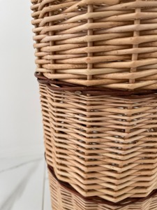 ที่ใส่ร่มหวายสานมือแบบธรรมชาติ ที่เก็บของมีสไตล์สำหรับทางเข้าบ้าน สำนักงาน คาเฟ่ และตกแต่งภายในสไตล์โบโฮ จากอินเดีย - Product Image 4