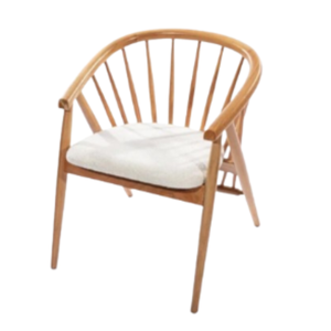 Meubles de chaise et de table basse en bois minimalistes modernes avec un design luxueux et des coussins en mousse super confortables - Product Image 4