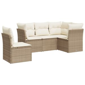 Ensemble de canapés de jardin beige crème - Product Image 2