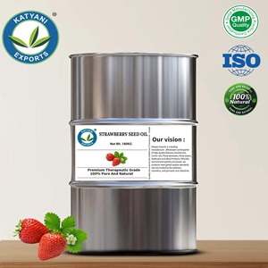 Huile de pépins de fraise (Fragaria Ananassa) de qualité thérapeutique, pressée à froid, huile végétale, approvisionnement en gros B2B et fabricant Katyani Exports - Product Image 3