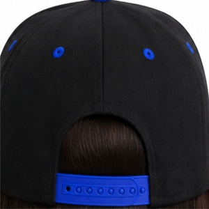 Casquette Snapback Unisexe Premium Réglable Respirante Noire Bleue à Visière Plate Style Urbain Moderne Design Personnalisé - Product Image 6