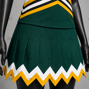 Uniforme de cheerleading personnalisé en polyester imprimé par transfert thermique pour adolescents et lycéens, faible MOQ, tenue d'entraînement pour la pratique du cheerleading - Product Image 6