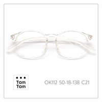 Tam Tam – lunettes rondes à monture complète, OK112 50-18-138 C6, Anti-UV, unisexe, correction de la vision pour adultes