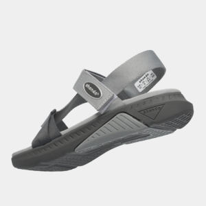 Sandalias Unisex con Tiras Cruzadas, Color Gris, Punta Abierta, Estilo Casual, Cierre de Velcro, para Todas las Temporadas, Material Superior de Nailon - Product Image 3