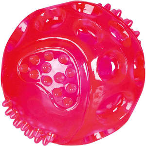 Balle clignotante en caoutchouc thermoplastique TPR 7,5 cm noire, jouet interactif pour animaux de compagnie - Product Image 2