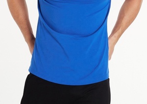 Camiseta Básica de Cuello Redondo para Hombre, 100% Algodón, con Logotipo Frontal, Corte Ajustado, Informal, Transpirable, a Precios Bajos - Product Image 4
