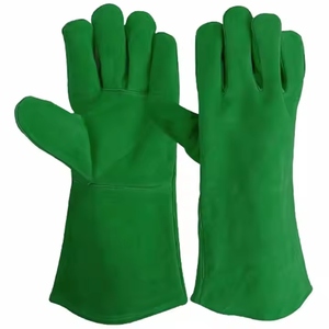 Gants de sécurité en cuir de vachette pleine fleur haute performance, résistants à l'abrasion et à la chaleur, pour une durabilité accrue lors du soudage et la protection personnelle - Product Image 3