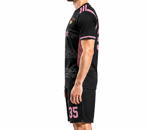 Uniformes de football de haute qualité 100% polyester, maillots de football d'entraînement pour adultes, designs personnalisés, tissu respirant et à séchage rapide - Product Image 4