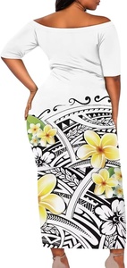 Vestido Elegante con Estampado Tribal Polinesio Personalizado, Diseño Samoano Fijiano, Ropa de Baile Exótica, Ropa de Invierno Moderna para Mujer de Talla Grande - Product Image 3