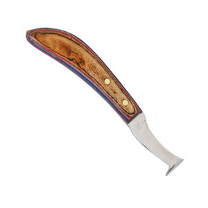 มีดตัดกีบสัตว์ ทนทาน ด้ามไม้ ใบมีดสแตนเลส เครื่องมือช่างตัดแต่งกีบมืออาชีพ สำหรับการดูแลสัตว์ - Product Image 4