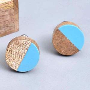 Resin Wood Eco-Friendly Decoupage Customized Shape Fashion Home Decor <b>Knob</b> - Product Image 3