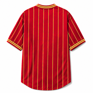 เสื้อยืดชมรมนักศึกษา NSPDK แบบสั่งทำพิเศษ แขนสั้น โลโก้ด้านหน้า สีแดงและสีทองลายทาง ผลิตจากผ้าโพลีเอสเตอร์ สำหรับผู้หญิง เสื้อผ้าสไตล์กรีก - Product Image 3