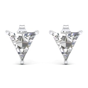 Pendientes REYES con Diamantes Cultivados en Laboratorio HPHT CVD de 1.91Ct en Forma de Tringale para Mujer, Venta al Por Mayor, Plata de Ley 925, Joyería para Uso Diario - Product Image 5
