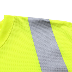 T-shirt de travail haute visibilité à manches courtes sur mesure pour hommes, collection 2025 – Conception Crewneck, vente en gros - Product Image 4