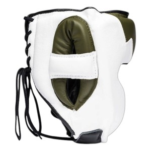 Casque de boxe professionnel Fly avec barre de protection des joues personnalisée, en cuir premium, fermeture auto-agrippante réglable, unisexe - Product Image 6