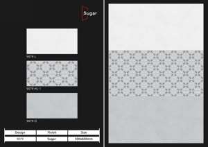 กระเบื้องเคลือบผิวเนื้อละเอียดแบบวิทริฟายด์ ขนาด 300x600 มม. ออกแบบมาเพื่อการจัดวางผนังอย่างหรูหรา ให้ความแข็งแรงที่เชื่อถือได้และพื้นผิวด้าน - Product Image 2