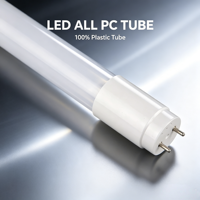 Tube LED T8 Super Lumineux 1200mm Corps en Plastique 6500K 1500mm 9W 18W Nano Tube LED
