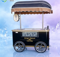 Chariot à glaces léger à pousser à la main pour campus scolaire
