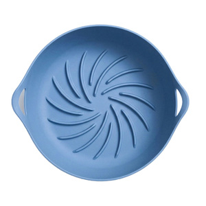 [DONGCHIMI BROTHERS] Olla de Silicona Platino Premium para Freidora de Aire (Rosa Melocotón, Verde Menta Oscuro, Azul Oscuro, Gris) Fabricada en Corea, Resistente al Calor - Product Image 4