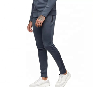 Survêtement à capuche pour homme, couleur unie, sportif, séchage rapide, en spandex et polyester, coupe régulière, poches latérales, pour l'automne - Product Image 4