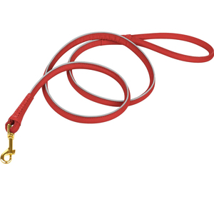 Competitive Price Leather Dog Leash Customized Color Leather Dog Leash Rivet Decoration Factory Made Leather Dog Leash - Product Image 1