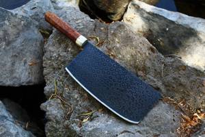 Cuchillos de Cocina Hechos a Mano, Personalizables, OEM, Acero al Carbono, Cuchilla de Chef, Mango de Resina, Recubrimiento en Polvo, Grado DIY, Ambidiestros - Product Image 5