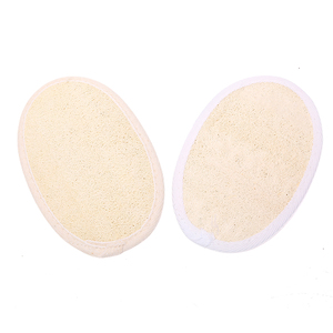 Eco Friendly Natural Loofah <b>Sponge</b> Bath Scrubber EXPAD Mina Brown Long Shape for Adults & Children <b>Shower</b> Spa and Body Cleaning - Product Image 1