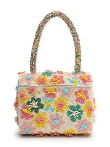 Sac à main bohème de luxe fait main avec broderie perlée à motifs géométriques, fermeture éclair, pour toutes les saisons, usage quotidien, pochette pour femme en coton - Product Image 1