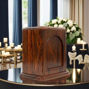 Kendall Urn DSU103 ataúdes funerarios de madera de lujo manijas Kingwood equipo funerario 3D impreso Ataudes suministros funerarios - Product Image 3