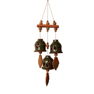 Carillons de jardin en terre cuite faits à la main, décoration murale, décoration d'entrée, provenant d'un fournisseur indien, au prix de gros. - Product Image 1