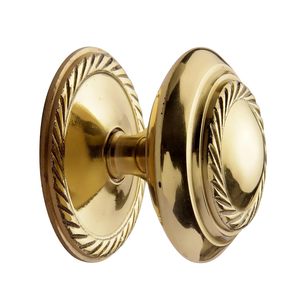 Metal Door Knob Gold Finish set of 4 Decorative Round <b>Cabinet</b> Drawer Pull Handle <b>Vintage</b> Antique Furniture Hardware - Product Image 1