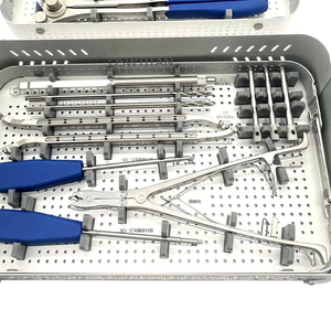 Kit de Instrumentos Quirúrgicos Ortopédicos de Alta Calidad, Juego de Instrumentos para Placas Espinales y Extremidades Inferiores, Acero Inoxidable Reutilizable, Manual, CE - Product Image 3
