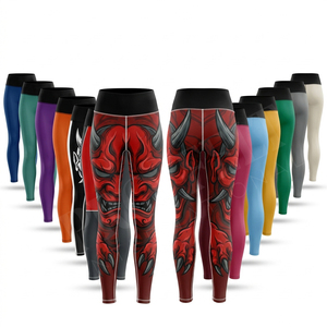 Latest Design Breathable Quick Dry Compression Leggings Custom Printed Breathable Workout Running Fitness Apparel Polyester <b>Pant</b> - Product Image 1