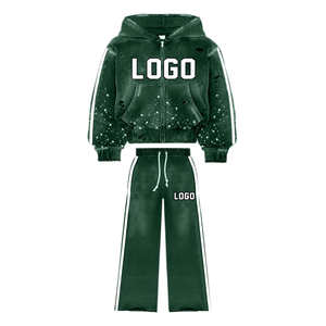 Nouvelle tendance : Survêtement respirant en coton 100 % avec broderie et appliqués en strass personnalisés pour homme – Design streetwear sur mesure - Product Image 4