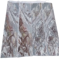 Bloc de pierre d'ardoise blanche Sanjeevani, épaisseur 1,5 cm, revêtement mural en pierre naturelle, panneau mural décoratif extérieur, taille 4x2, qualité supérieure