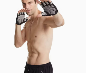 Guantes de Levantamiento de Pesas Hardihood International de Nailon de Alta Calidad con Logotipo Personalizado, Medios Dedos, Ligeros, Unisex, para Gimnasio - Product Image 6