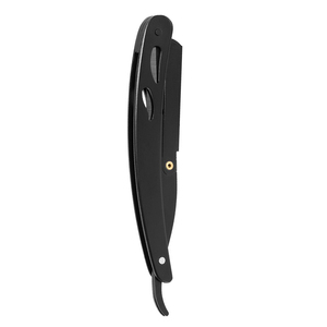 Rasoir droit professionnel avec manche métallique, personnalisable, pour barbier, rasoir de rasage de la nuque - Product Image 6