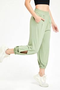 Pantalon de jogging uni pour femme avec poches, décontracté, coupe ample, pour le sport et l'entraînement - Product Image 3