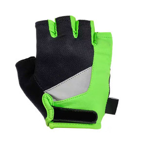 High Quality Breathable Half Finger Cycling Gloves Non-Slip Safety Grip Leather/Neoprene Material <b>Hook</b> Loop Closure for Outdoor - Product Image 1
