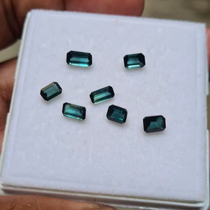 Turmalina Indicolita Natural de Color Bio, Gema Octogonal Facetada de 2.85 Ct, Certificada por IGTL para la Fabricación de Joyas - Product Image 1