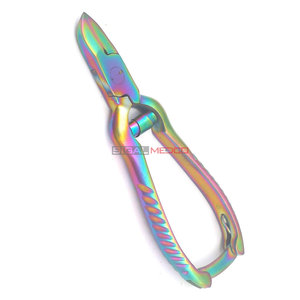 Cortauñas Profesional de Acero Inoxidable Multicolor Arcoíris, Resistente, para Uñas Gruesas e Incarnadas, para Manos y Pedicura de Bebés - Product Image 5