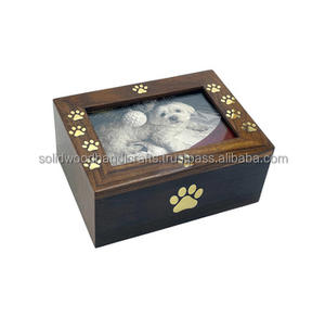 Urne en bois pour cendres d'animaux de compagnie, urnes funéraires en bois pour cendres de chat et de chien, urnes commémoratives à bas prix - Product Image 6
